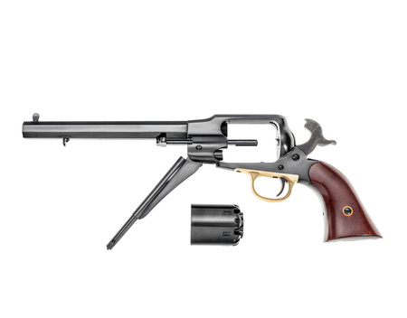 Rewolwer czarnoprochowy Hege-Uberti Remington New Impr. Army 1858 Match kal. .44 lufa 8" oktagonalna